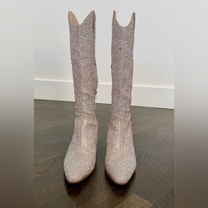 Matisse Sparkling Rhinestone Heeled Boots